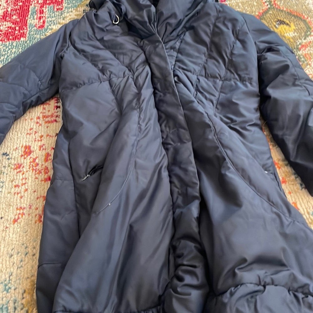 Long navy blue coat